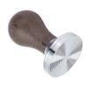 53mm Edelstahl Kaffee Tamper Holzgriff Kaffeepulver Hammer Presswerkzeug Zubehör