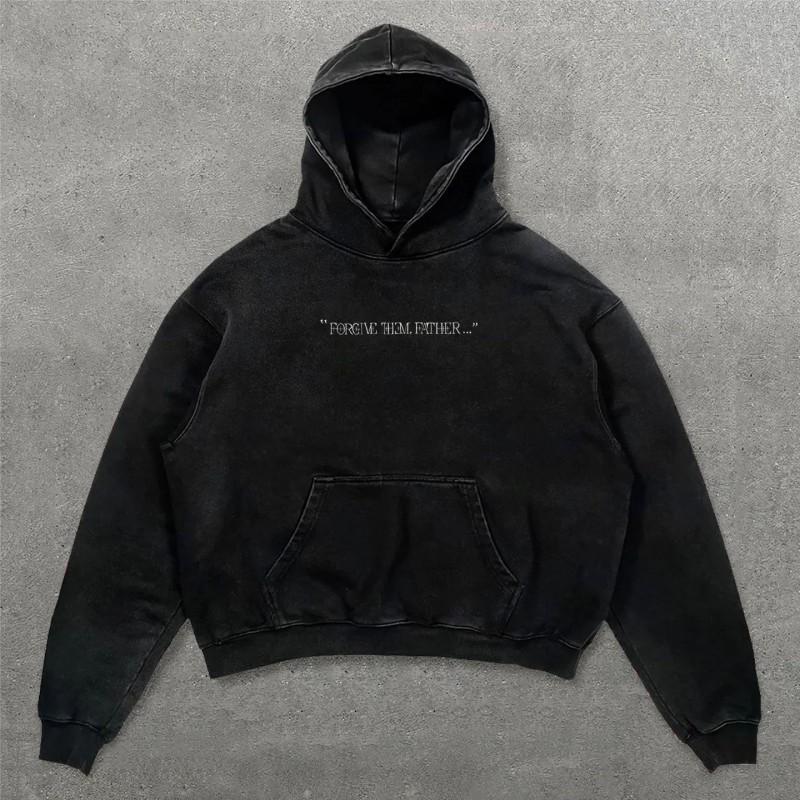 Hooded Sweatshirt Women Streetwear Hip Hop Print Loose Casual Daily Wear Vintage Style