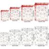 50pcs/lot Party Supplies Red/White Wedding Gifts Strap Jewelry Packaging Bags Gift Pouches Drawstring Candy Pouch Organza Bags