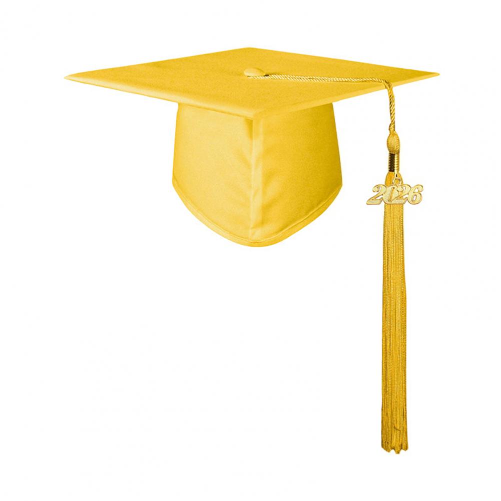 High School Graduation Cap Matte Graduation Cap with 2026 Tassel Adjustable Elastic Unisex Graduation Hat Adult for College