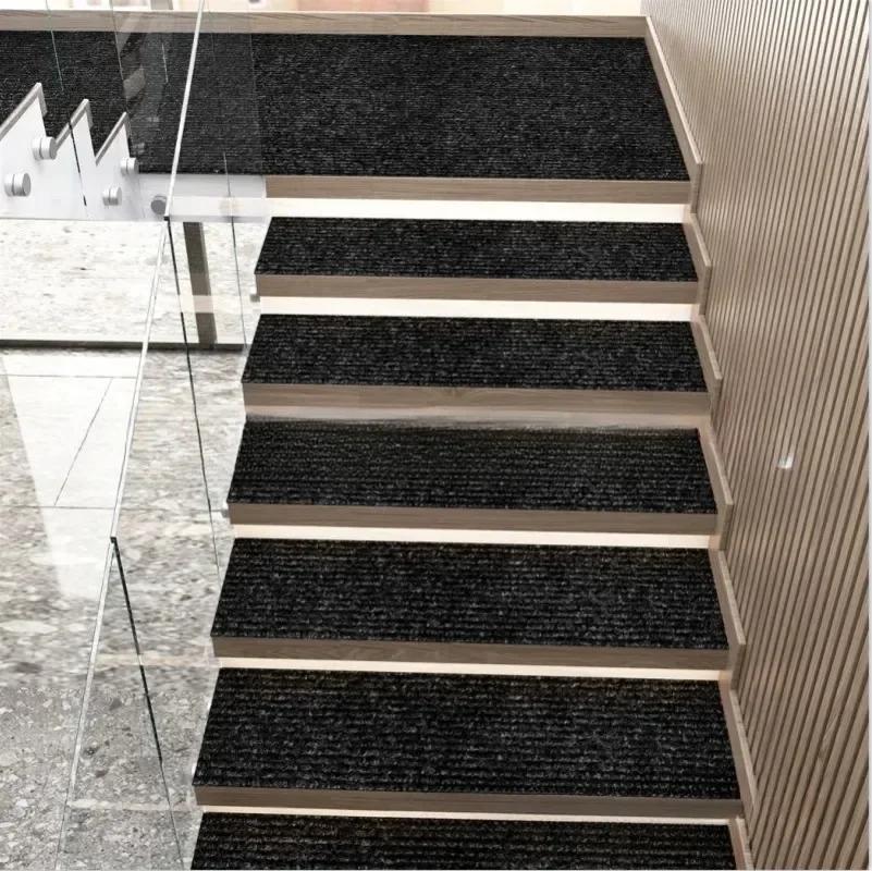 1pc 20x80cm Stair step mat, self-adhesive carpet, non slip mat for household use