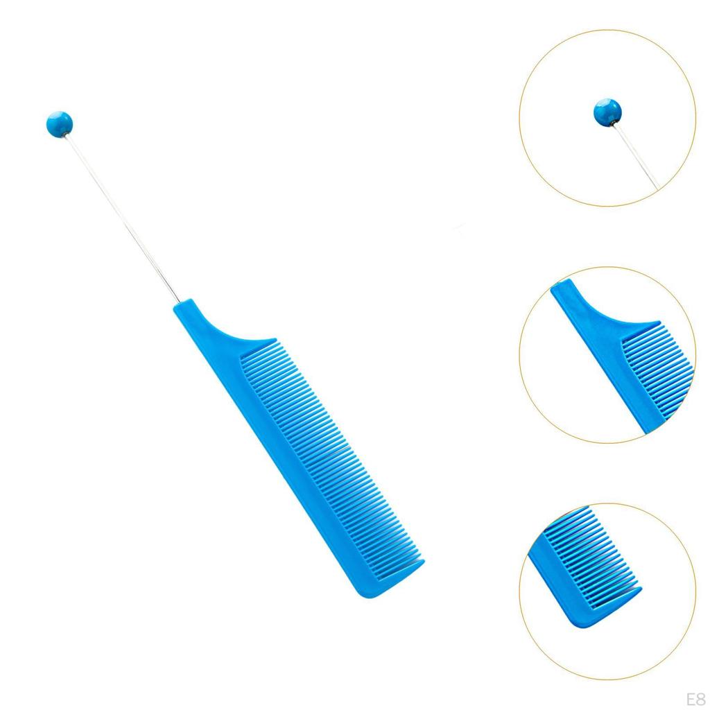 3 Pieces DIY Beaded Hair Combs Hairdressing Comb Women Girls Cutting Styling Grooming