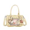 Transparent Ita Bag For Anime Fans Cute Jk Style Crossbody Bag With Clear Window Display Pins Women Versatile Shoulder Handbag