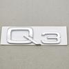2026 Hot 3D ABS Chrome Black Car Letters Q3 Q5 Logo Rear Trunk Badge Emblem Decals For Audi TFSI Q3 Q5 8U 8R 80A Auto Accessories