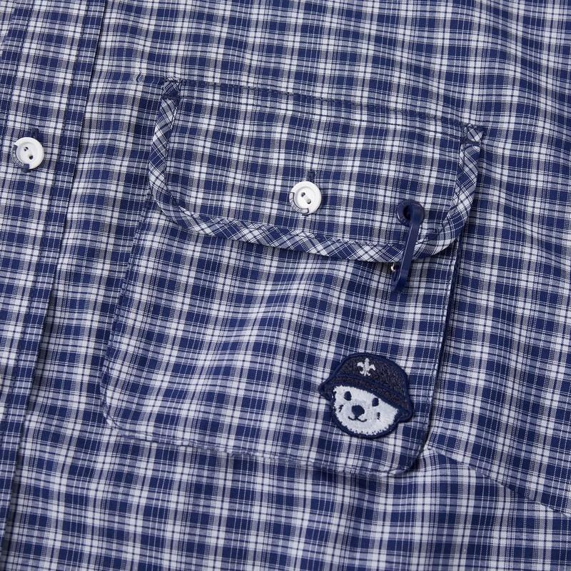 Teenie Weenie Women's 2026 Summer Plaid Bear Shirt