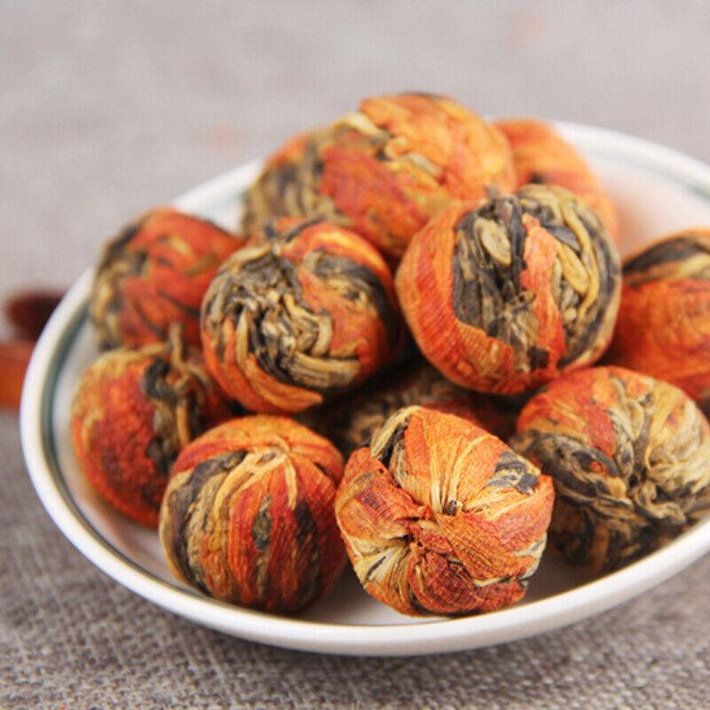 500g Yunnan Dian Hong Çay Zambak Dragon Ball Siyah Çay Çin Premium Kung Fu Çayı