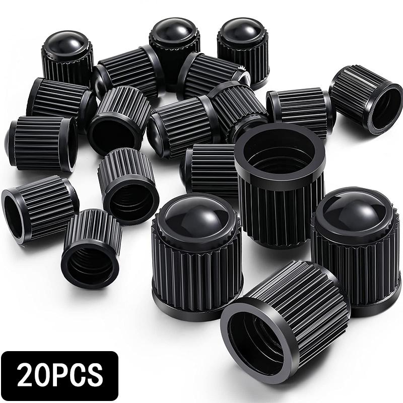 Universal Dustproof Caps Car Tire Valve Stem Caps Bolt-In Car Bike Wheel Tires Valves Tyre Stem Air Caps Auto Accessoires 20PCS Stem Caps1