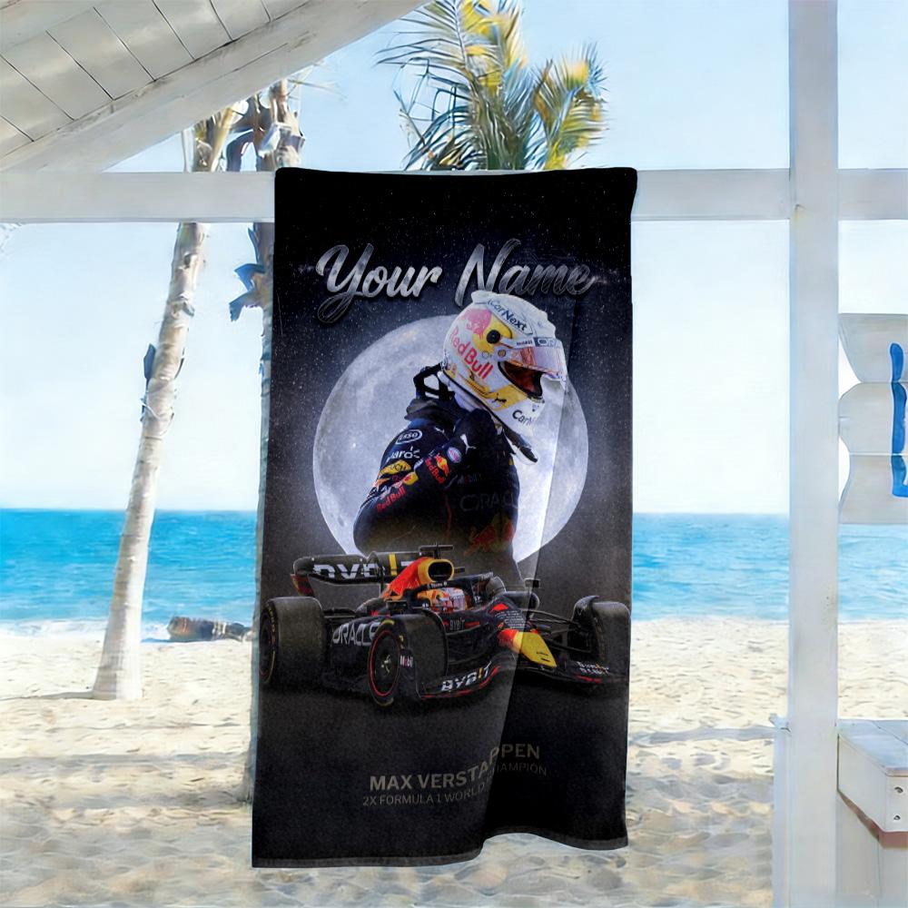 Oracle Bull Customized Name Beach Towel Soft Durable Quick-Dry Suitable for Swimming Gym Camping Yoga Vacation