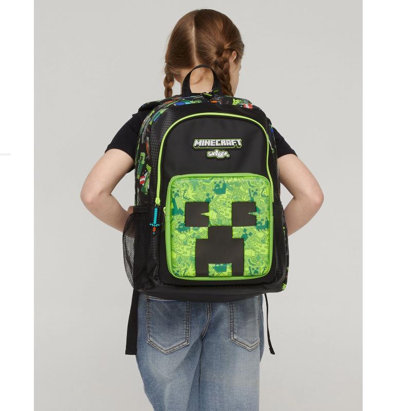 Australian Smiggle Cartoon Kids' Multi-functional School Backpack with Zipper