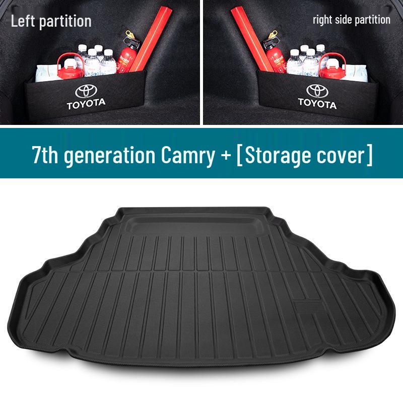 Toyota Camry Trunk Mat for Older Models (6th-9th Gen) - Waterproof Tail Box Mat
