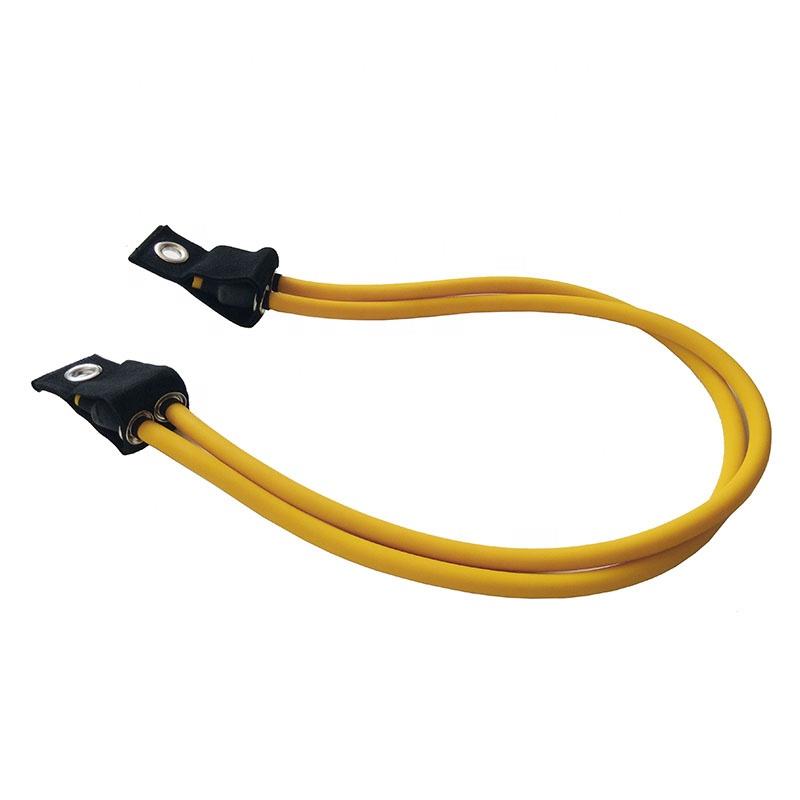 Hot Sale Outdoor Kids Bungee Trampoline Double Latex Tube Rubber Bungee Cords Diameter 8*14mm Length 1.2m светло-желтого
