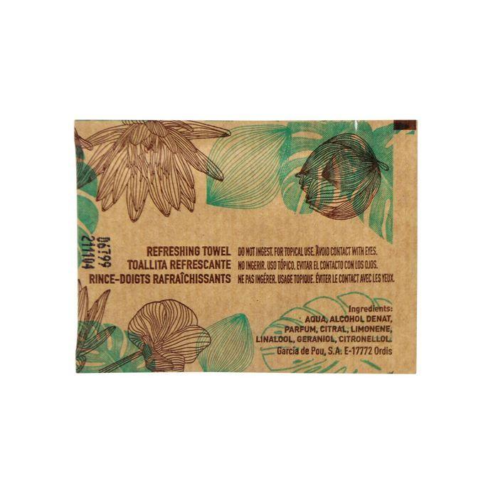 15 lingettes rince-doigts rafraîchissantes citron