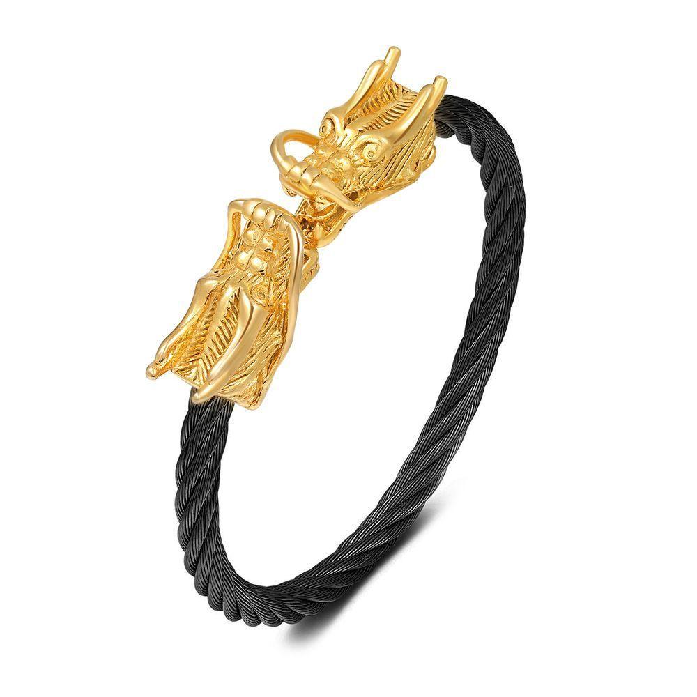 Titanium Steel Animal Bracelet With Open Cuff For Men And Women Fashion Accessory