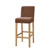 Samtstoff Barhocker Stuhlbezug Elastisches Lycra Stretch Kurzer Rücken Stuhlbezüge Für Essbereich Zimmer Café Zuhause Kleine Größe Option Sitzbezug