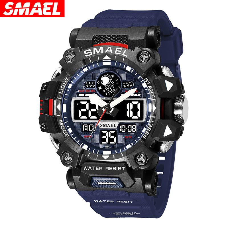 

SMAEL электронные часы из сплава астронавта для студентов-мужчин, крутые многофункциональные уличные светящиеся электронные часы