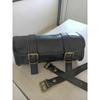 Motorcycle Bag Tool Leather Roll Universal Fork Saddle Genuine Vintage Black
