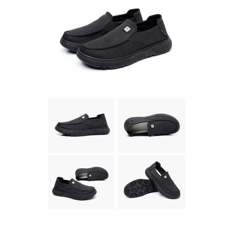 Men's Shoes Spring and Autumn New Cross-border Single Shoes Comfortable Soft Bottom Sports One Stirrup Canvas Shoes Casual Walking Shoes