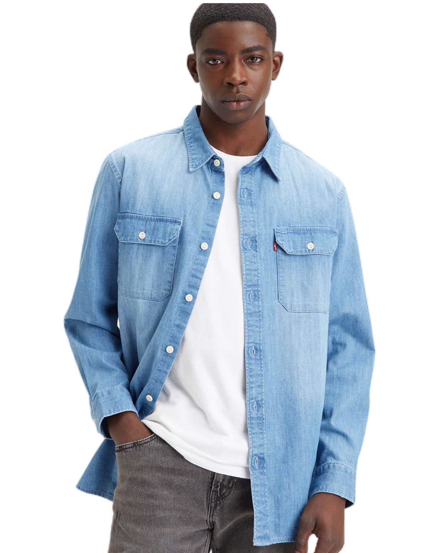 Levi s JACKSON WORKER Denim Worker Shirt Long Sleeve Men s 19573-0212 US S