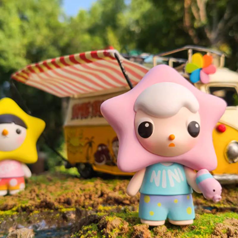 New POP MART Fake Holiday Party Collection Doll Figure Mystery Boxes Single Mystery Box/Full Box 12 Pcs PPMT-2406-0062