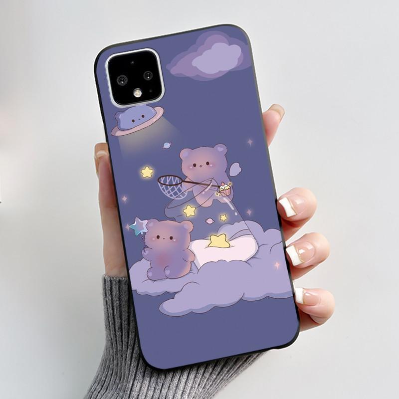 Cute Case For Google Pixel 4/Pixel 4XL Fundas Shell For Pixel 4A 5G 4G/Pixel 5 XL Protective Cover Soft Silicone Cartoon Casing
