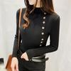 2026 Women's INS Style High Neck Buttoned Knit Sweater Cardigan