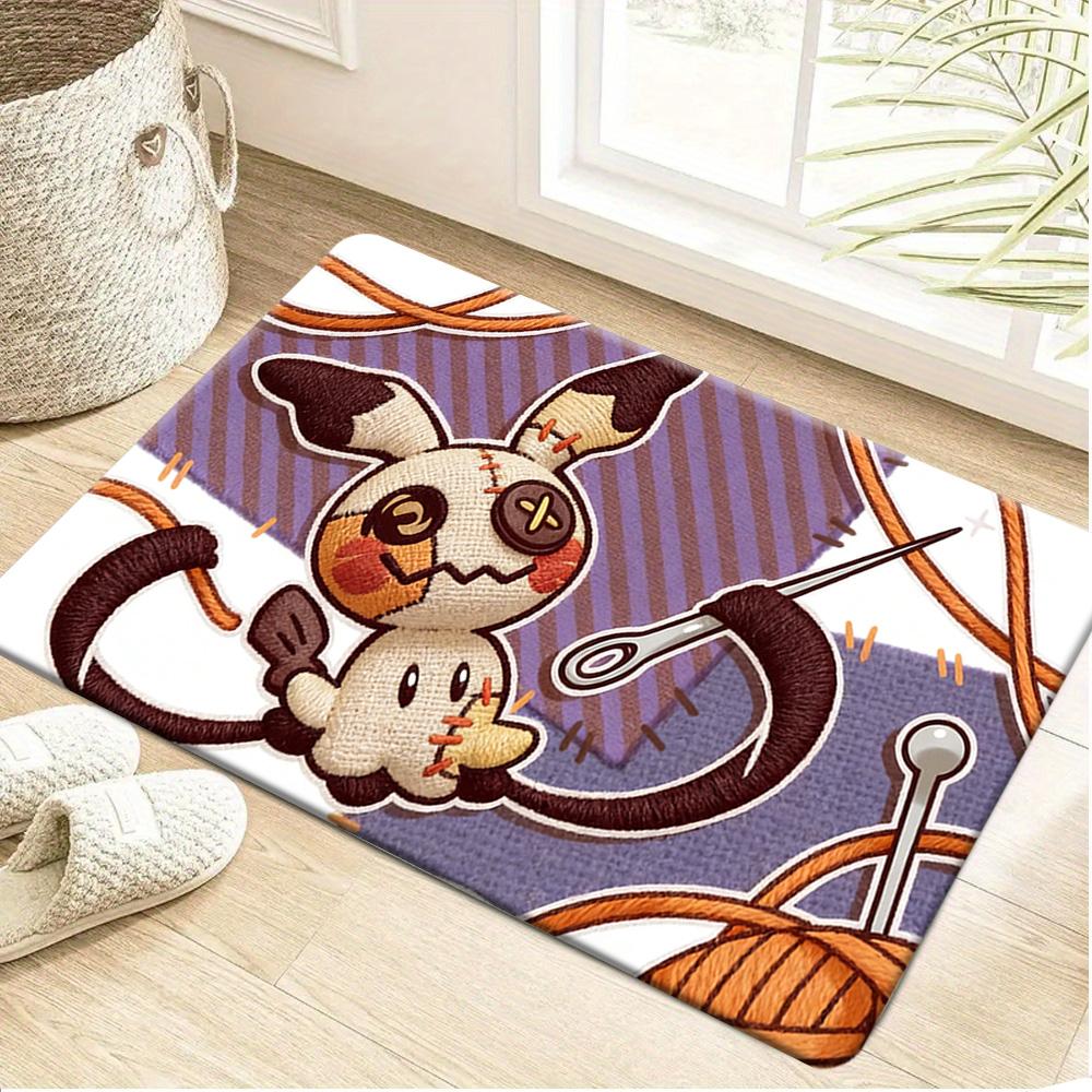 Pokemon Winter Adventure Print Doormat Anti-slip Absorbent Floor Mat for Home Entrance Bedroom Living Room Decor 40x60cm