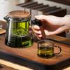 Heat Resistant Tea Separation Glass Teapot 650ML One-button Filtering Teapot  Loose Tea