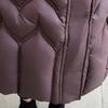 Plus Size L-7XL Fashion Woman Winter Coats With Belt Long Parkas Hooded Loose Thick Female Jackets