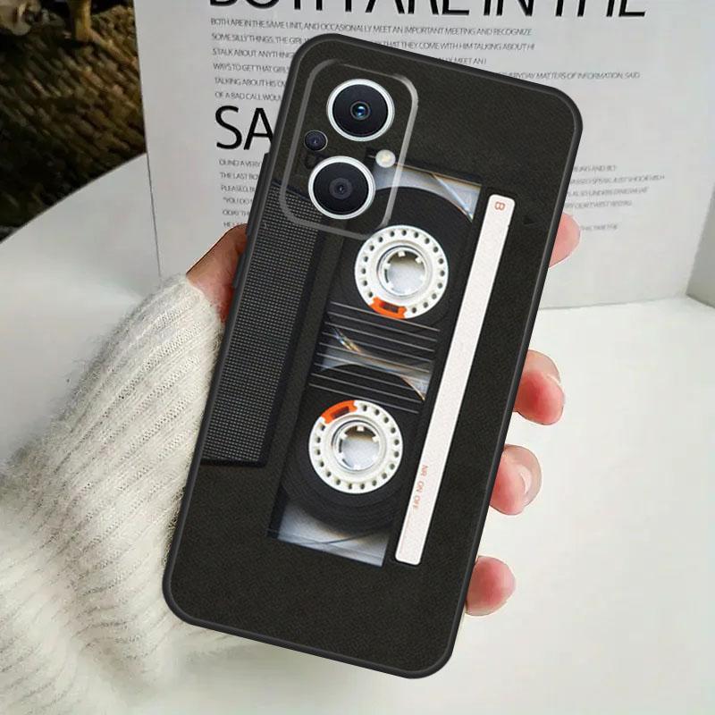 Cassette Mix Tape Case For OPPO Reno 12F 13F 14F 10 11 12 13 14 Pro 8T 7 8 Lite OPPO Find X6 X5 X8 X9 Pro Cover