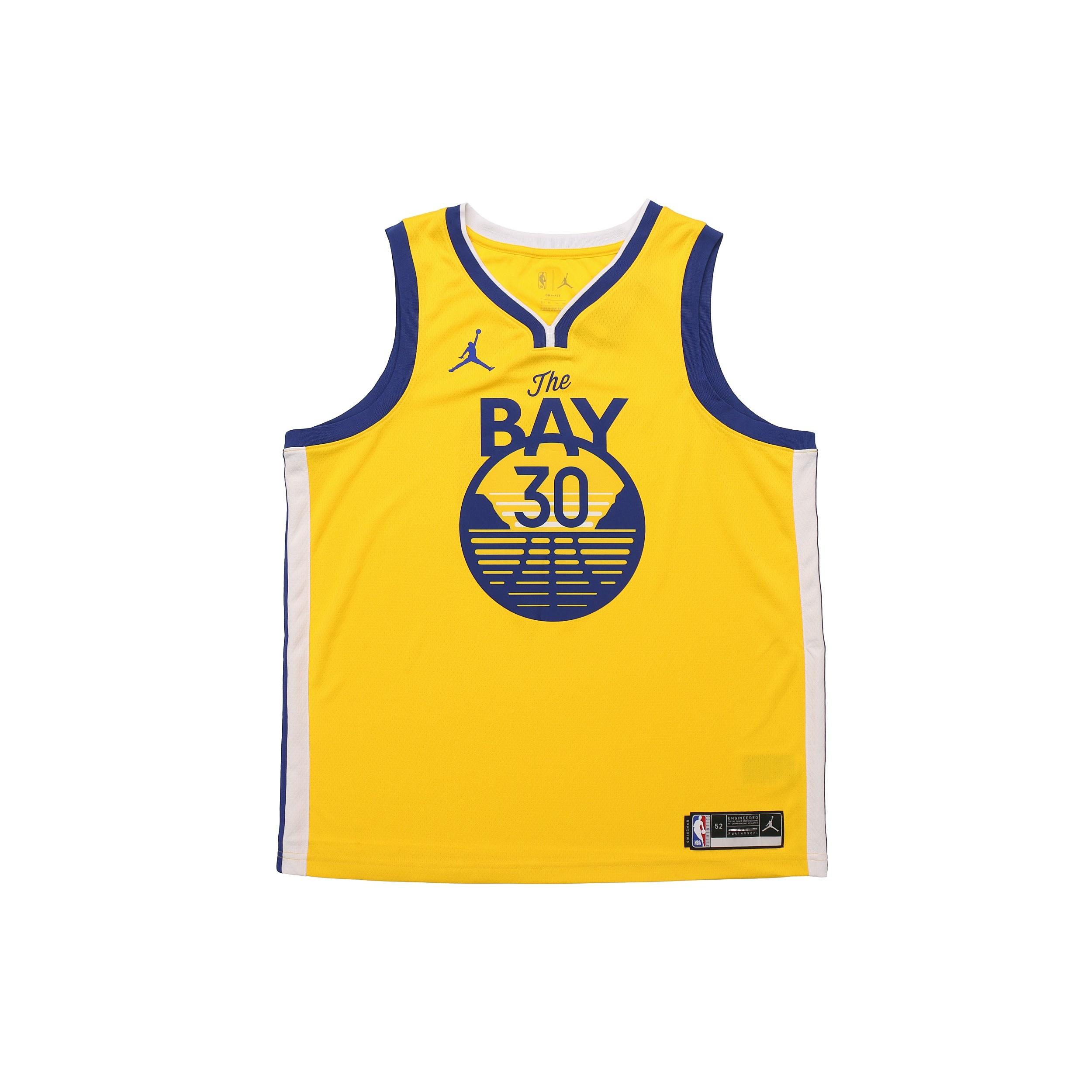 Air Jordan NBA Stephen Curry Warriors Statement Edition 2020 Swingman Jersey Yellow Men s CV9477-729 XXL