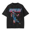 Anime Crazy Invincible Graphic Print T-Shirt Vintage Washed Harajuku Y2K Fashion Tee Crew O-neck Cotton Luxurious Top Female Male Clothing