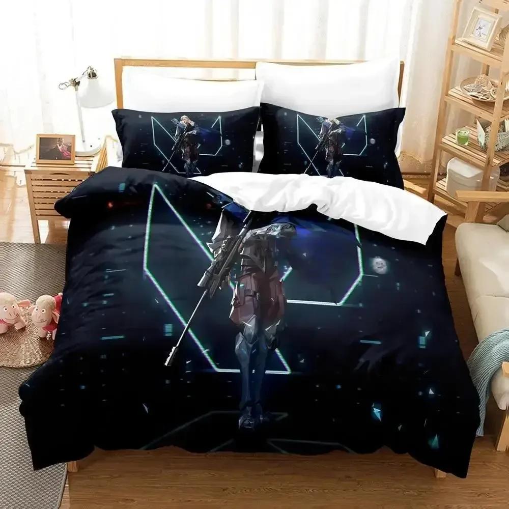 3d Game Jett Valorant Bedding Set Duvet Cover Full Queen King Size Pillowcase Bed Printed Bed Set Aldult Kid Bedroom Single Twin