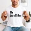 The Grandfather T Shirt Funny Grandpa Fathers Day Family Matching Vintage Washed Stretched Breathable Top For Everyday Wear