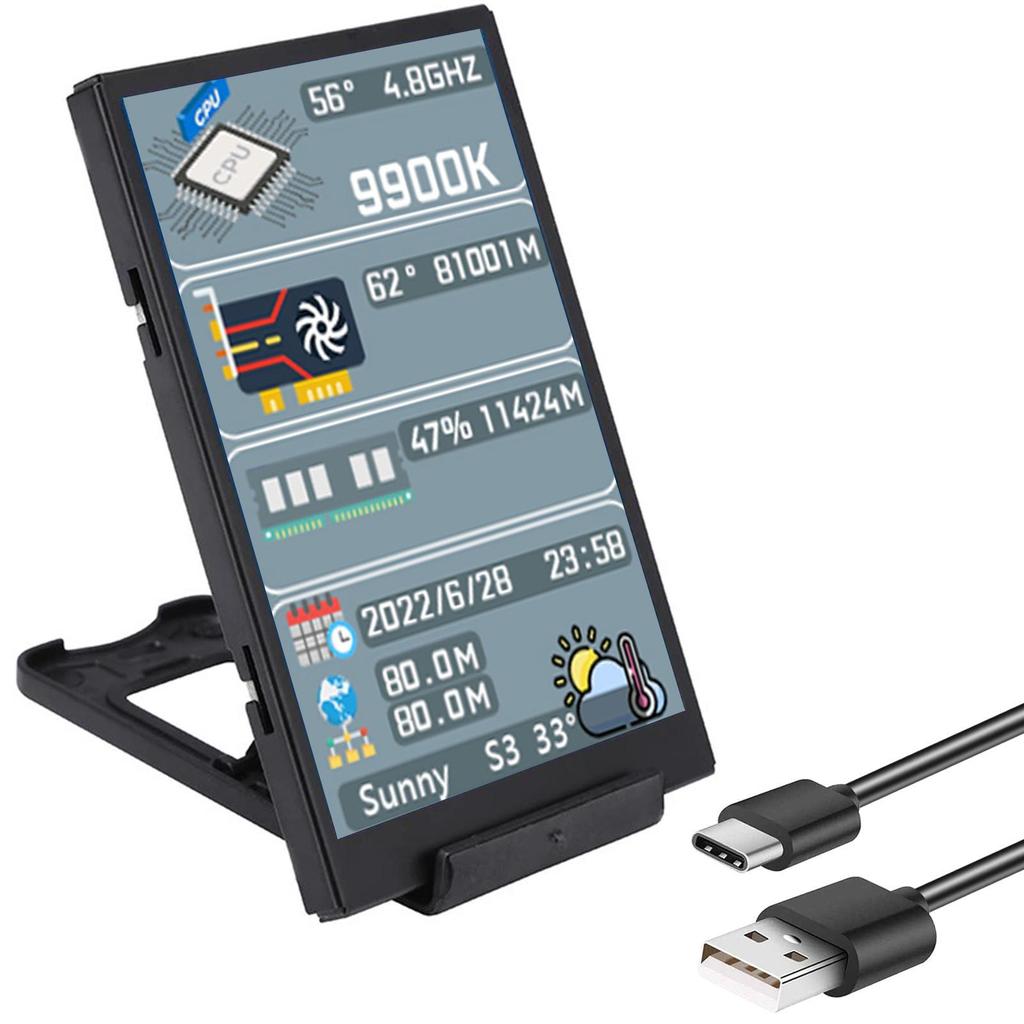 Cheap Computers Monitor Secondary Screen | 3.5-inch IPS CPU Temperature ...