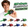 Plastic Power Saw Bag Pendant Pull Rope Logging Saw Toy  Gift Toy Key Decor