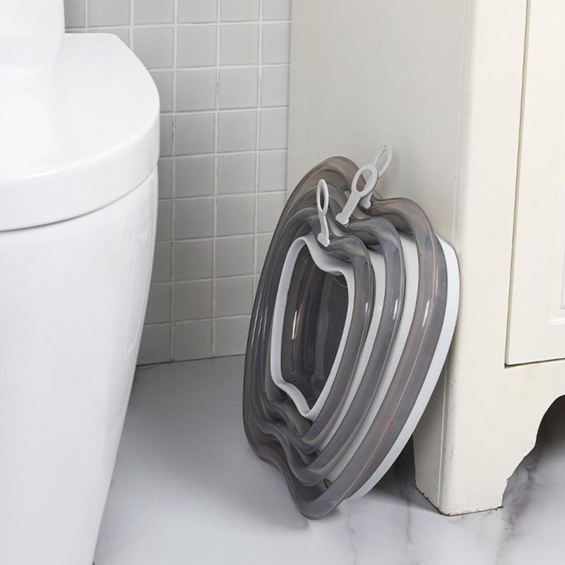 652F Collapsible Washing Tub 2 Sizes Foldable Laundry Basket Home Bathroom