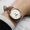 Salvatore Marra Women's Moon Phase Watch, Model SM26151, 34mm, Pink Gold & Silver, Leather Strap, Limited Edition