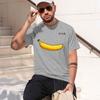 Summer Unisex Tshirt Blend Funny Banana Printing Loose Oneck Unisex Short Sleeve Casual For Unisex Tshirt Tee  New Model