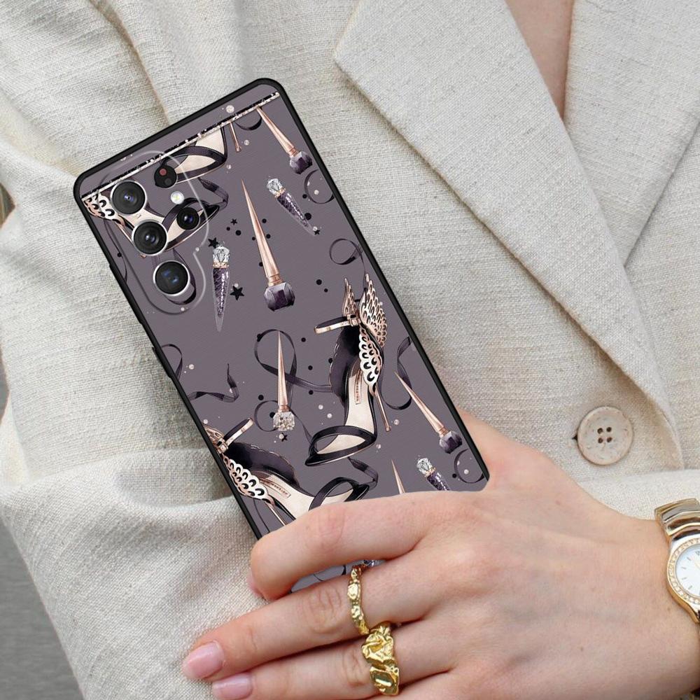 High Heels Girl Fashion Cell Phone Case for Samsung Galaxy S26 Ultra S25 S24 S23 S22 S21 S20 Note10 Cover