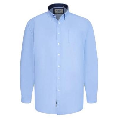 Męska koszula D555 Richard Oxford wysoka z długim rękawem