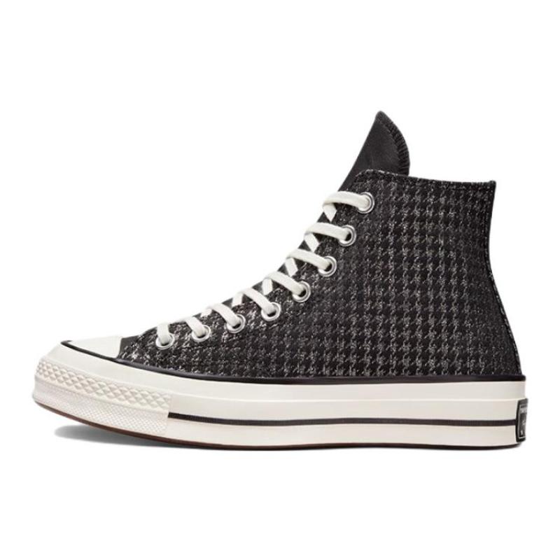 Converse 1970s Trendy Casual High Top Canvas Shoes Women's Black & White