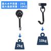 Set of 5 Magnetic Hooks, 16mm Diameter, Super Strong, 10kg Vertical Load Capacity, Metal Storage Hooks with Magnetic Attachments, Suitable for Entrywa