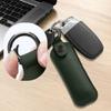 PU Leather USB Flash Drive Protector Secure Snap Closure Keychain Holder Scratch Resistant Travel Essential
