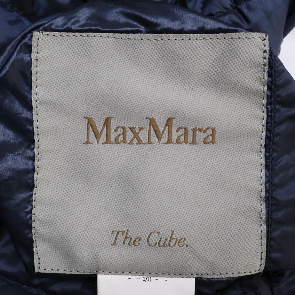 Max Mara Navy Nylon Quilted Down Jacket Jacket 38 NavyUsed
