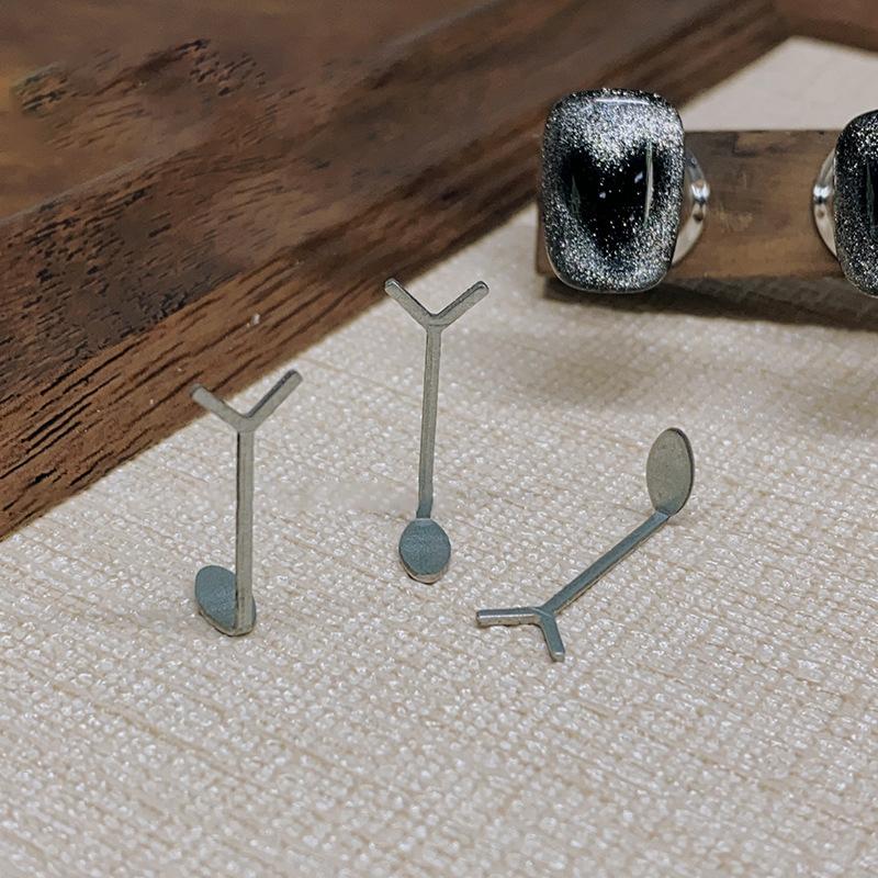 Y-Shaped Nail Magnet Stick Wire Tools For Creating Heart & Ingot Shapes On Nails Love Heart Cat Eye Nail Magnet Art Accessories