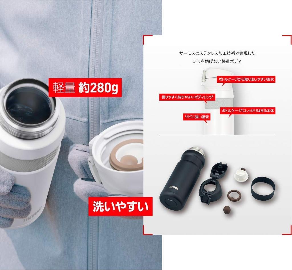 THERMOS Vacuum Insulated Mobile Mug FJF-580 Black FJF-580-BK