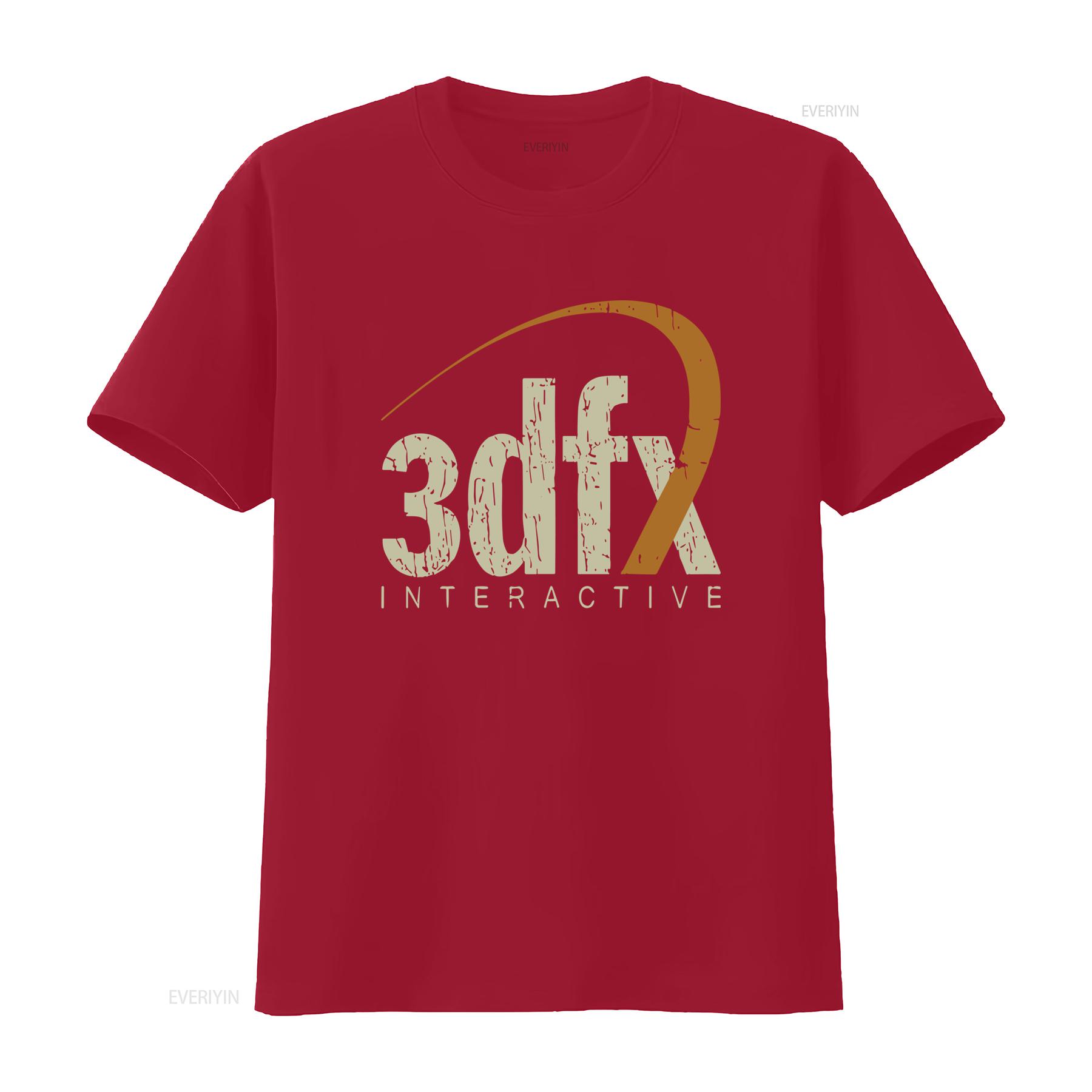 1994 Vintage 3dfx Interactive Mens T Shirt Retro Gaming  vintage Washed streetwear Soft Casual Slightly Breathable graphic S