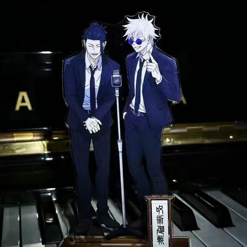 Neuer Anime Jujutsu Kaisen Acryl-Ständer Ryomen Sukuna Geto Suguru Satoru Gojo Fushiguro Megumi Acryl-Schreibtischdekorationen