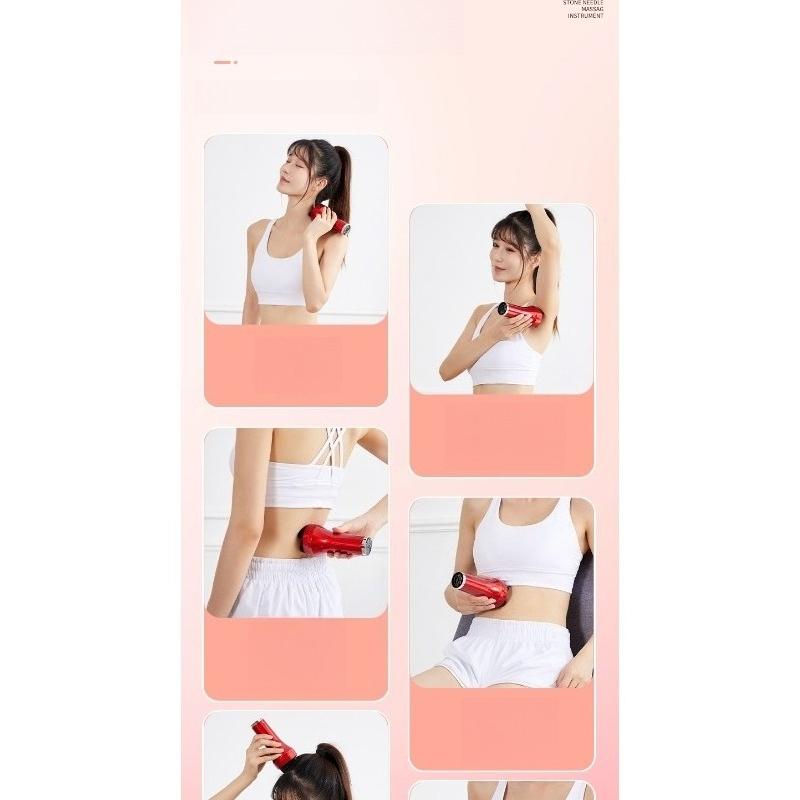 1Pc rechargeable heated abdominal massager, massager, abdominal massage, warm moxibustion
