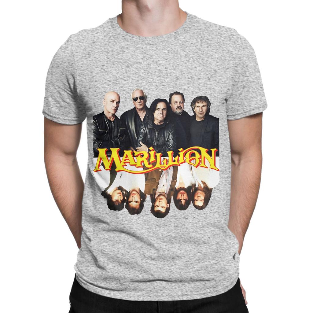 Marillion Mitglieder Vorher Nachher Lustige Grafik 100% Baumwolle T-Shirt Marillion Oberteile T-Shirts Für Unisex